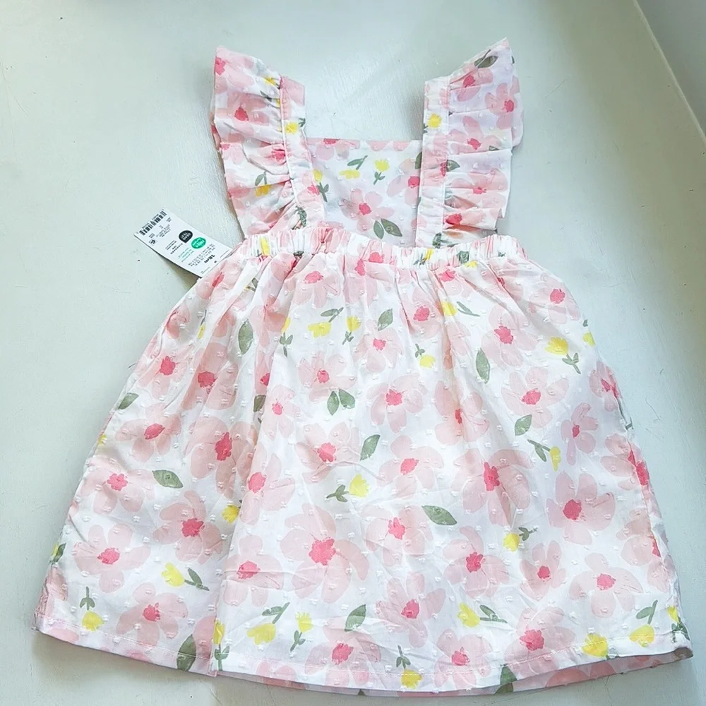 NWT Just One You by Carter’s Baby Girl Floral Dress & Diaper Cover Set 18M